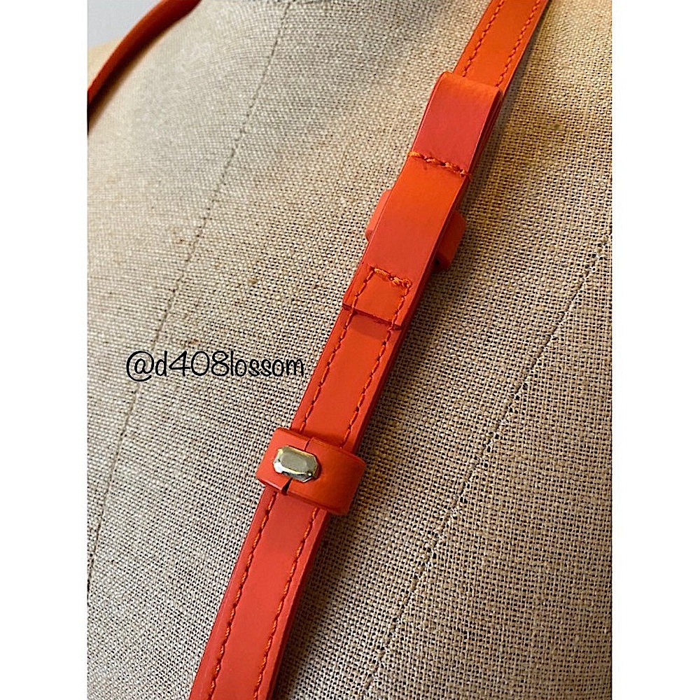 *Rare* Jacquemus Le Chiquito Mini Leather Tote In Bright Orange - Picture 10 of 14